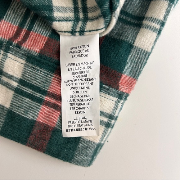 L.L Bean traditional fit men’s flannel size Large - Picture 8 of 8